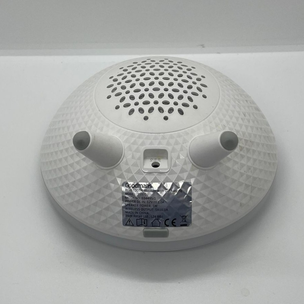 Goodmans Qi Wireless Charging Bluetooth Speaker RGB Colour Changing